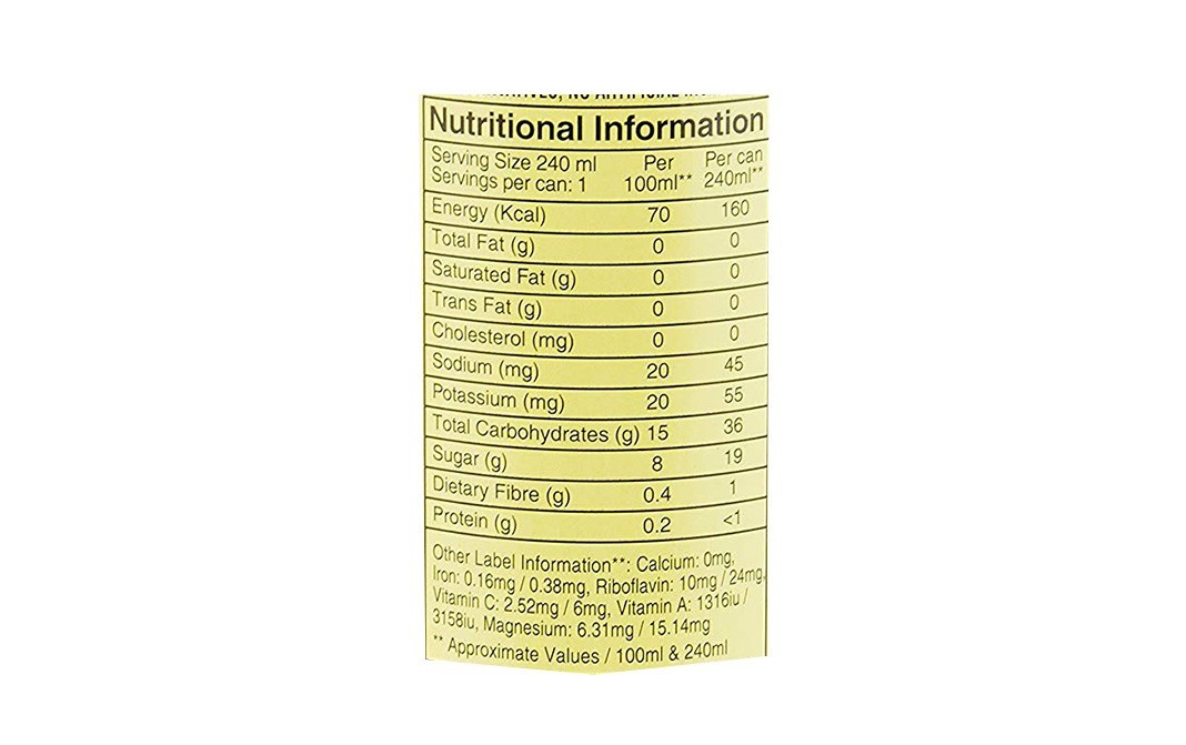 Nature's First Alphonso Mango (Nectar With Organic Saffron)   Tin  240 millilitre